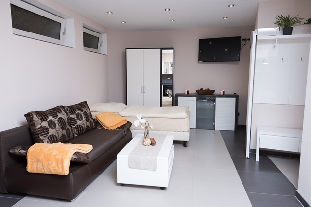 Ferienwohnung Komfort Single 30 - Wohnraum